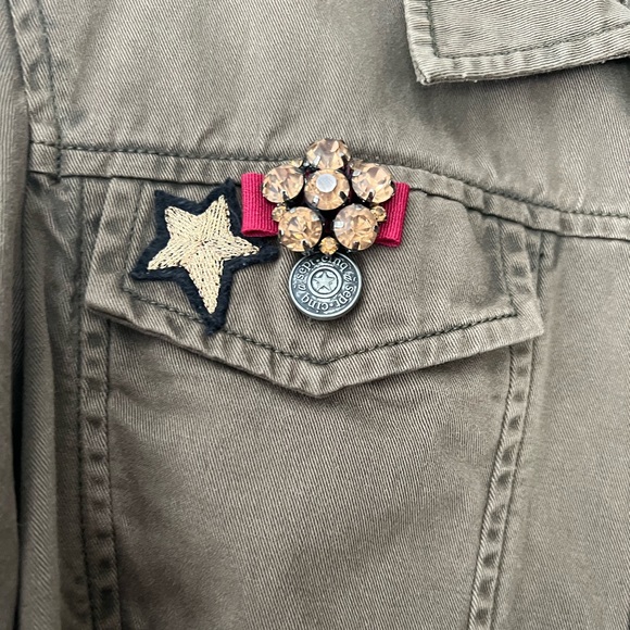 Cinq a Sept Green Cropped Jacket - Picture 4 of 7